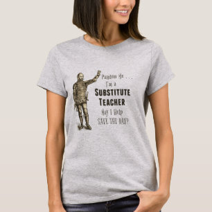 Camiseta Economias do professor Substitute o dia