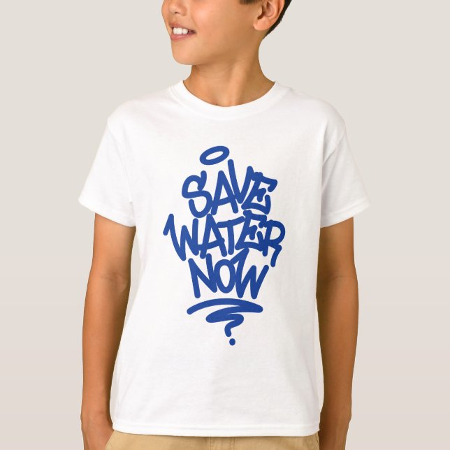 Camiseta Economize água agora (Frente)
