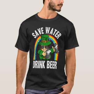 Camiseta Economize Água Beer Beer Engraçada Rua Piada Engra
