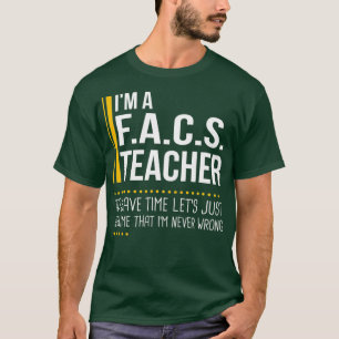 Camiseta Economize tempo, presumamos que o professor FACS n