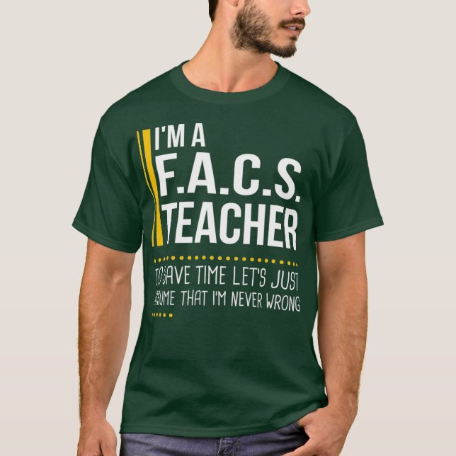 Camiseta Economize tempo, presumamos que o professor FACS n (Frente)