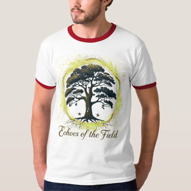Camiseta Ecos do Campo - T-S inspirado na natureza artístic (Frente)