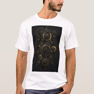 Camiseta Ecos Infinitos Círculo Concêntrico Luxuoso