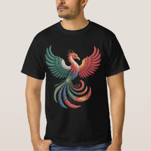 Camiseta Ecossistema Phoenix - Camisa-T de aves míticas bio