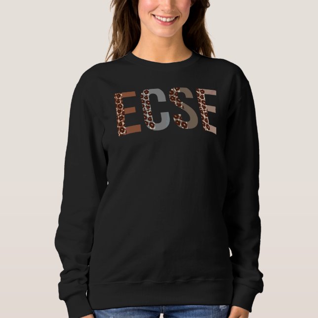 Camiseta Ecse Leopard Appreciation Roupa Para Mulheres Para (Frente)