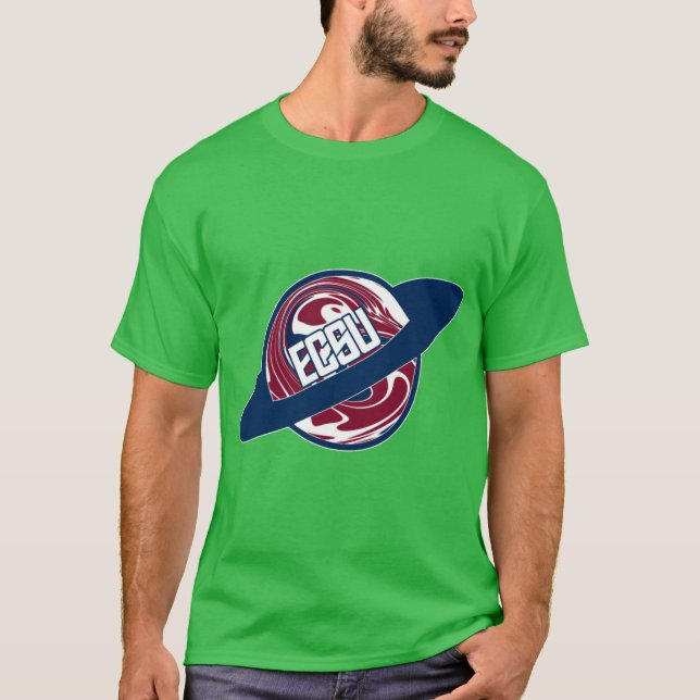 Camiseta ECSU Eastern Connecticut State University Planet (Frente)