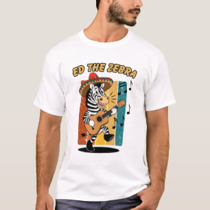 Camiseta Ed Cartoon Zebra Animal Nature Selgle Humor