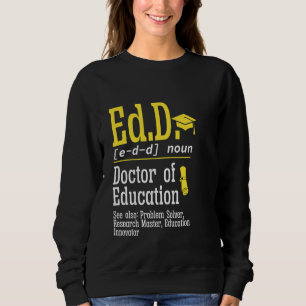 Camiseta Ed. D. Doutorado Graduação Definição Médico de Ed