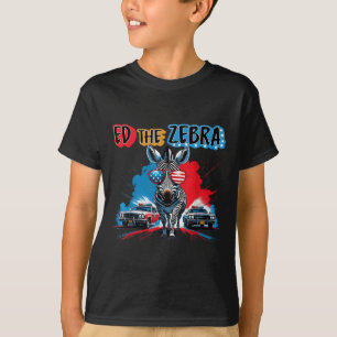 Camiseta Ed Divertido A Zebra 2025 Capturado Retro Vintage