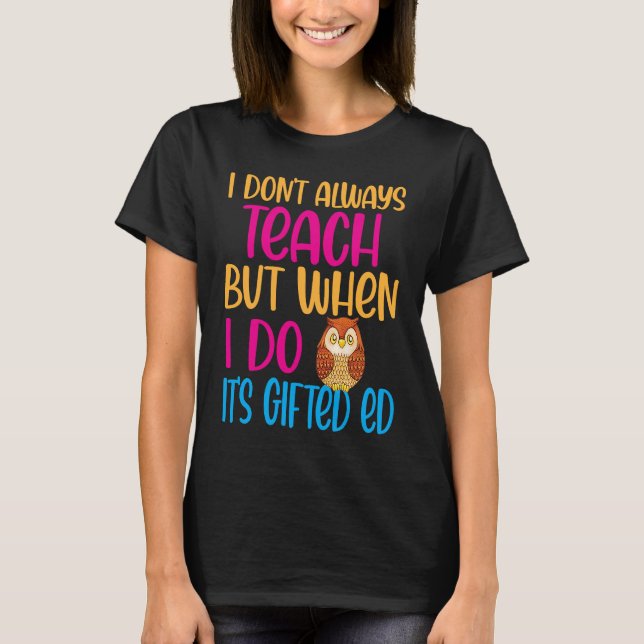 Camiseta ed Ed ed Education Teacher Quote Cute Owl (Frente)