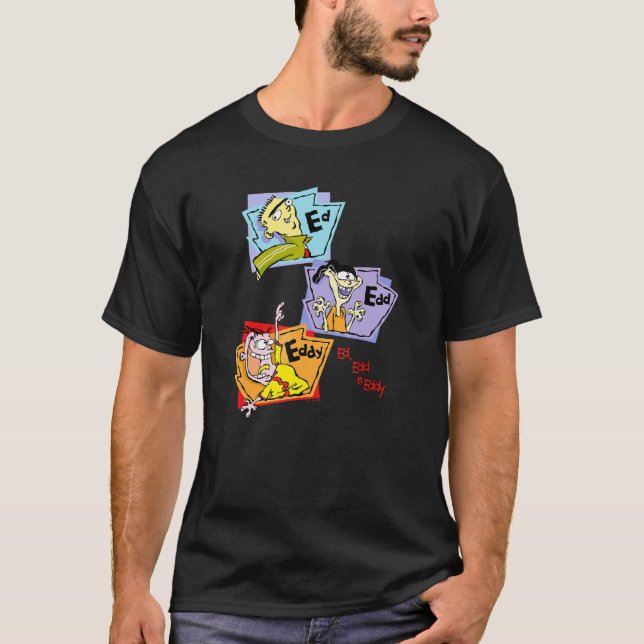 Camiseta Ed Edd N Eddy Painéis Grupo Empilhados (Frente)