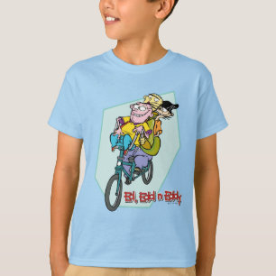 Camiseta Ed, Edd, um Eddy numa bicicleta