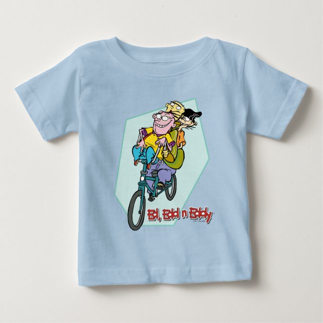 Camiseta Ed, Edd, um Eddy numa bicicleta (Frente)