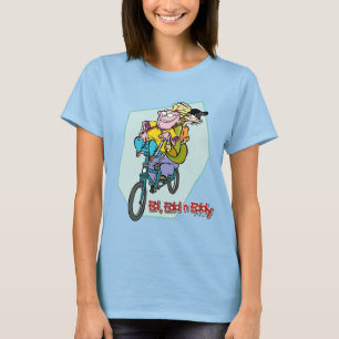Camiseta Ed, Edd, um Eddy numa bicicleta