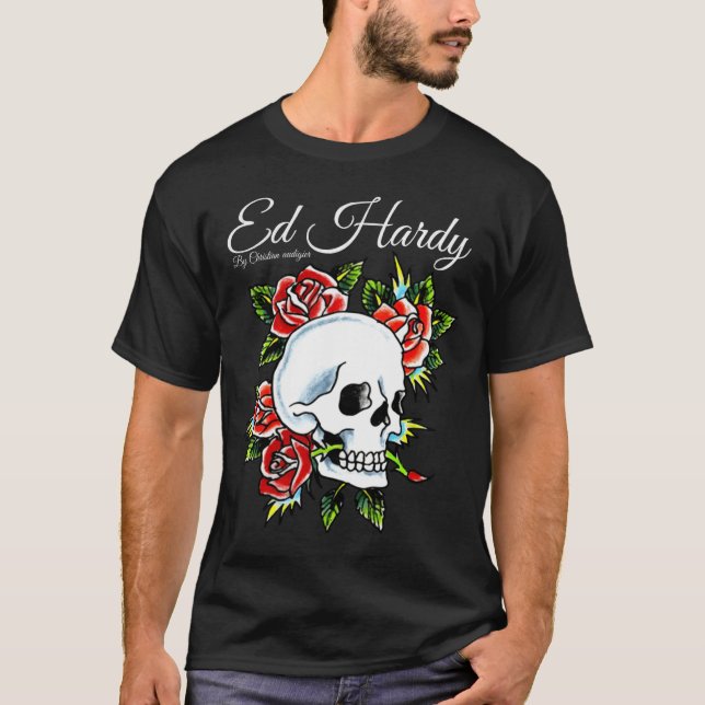 Camiseta Ed Hardy Classic Tshirt Design 01 Média (Frente)