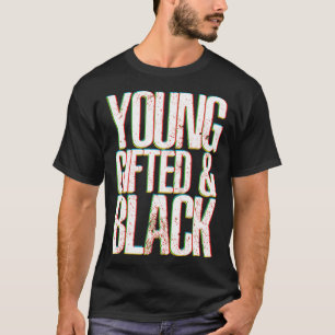 Camiseta ed Jovem Dashiki Preto Orgulho Africano Mês da His