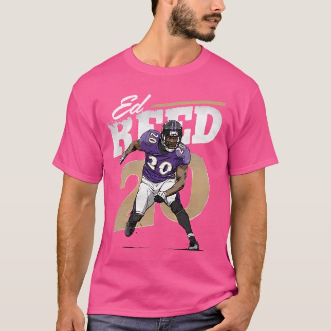 Camiseta Ed Reed Baltimore Retro (Frente)