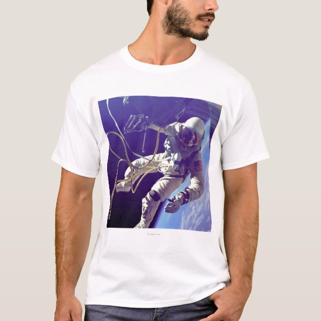 Camiseta Ed White First American Spacewalker Fotografia (Frente)