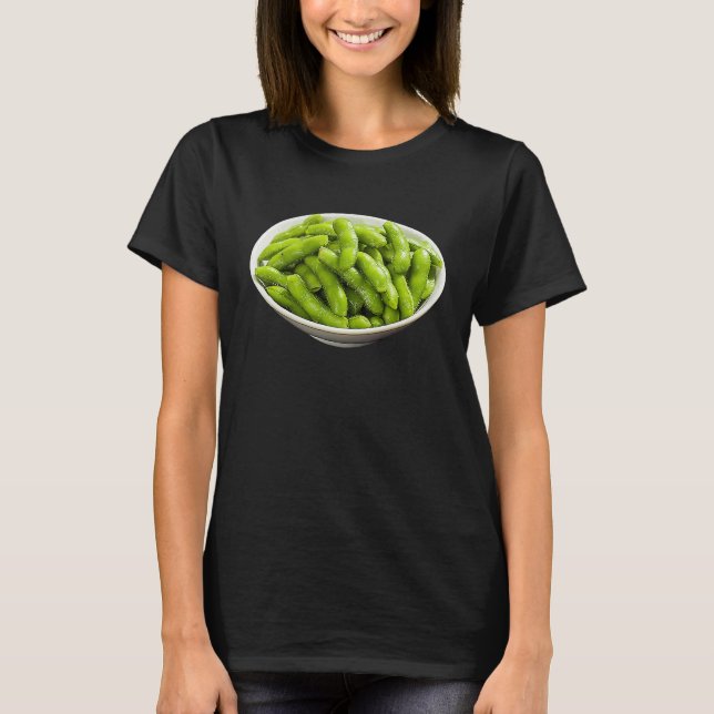 Camiseta Edamame Costume Easy Último Minuto Halloween Japan (Frente)