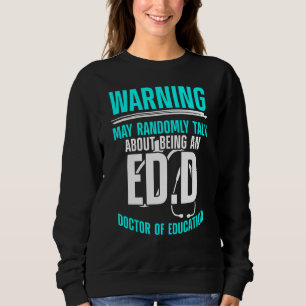 Camiseta Edd Doutor Em Educação Fala Sobre Doutorado Gradu