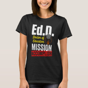 Camiseta Edd Doutor Em Educação Realiza Doutorado Gradu
