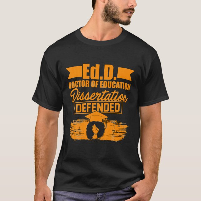 Camiseta Edd Doutorado Em Educação Defendeu Doutorado (Frente)