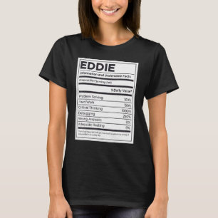 Camiseta Eddie Nutrition Information Problem Solving Duro