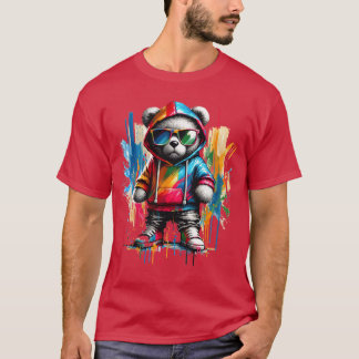 Camiseta eddy Bear Cool Bears Hip Hop Streetwear Colorful f