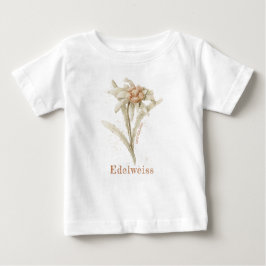 Camiseta Edelweiss Baby Vintage Floral Watercolor Baby