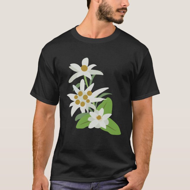 Camiseta Edelweiss Flower Mountain Flowers Switzerland Aust (Frente)