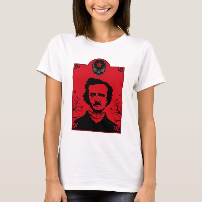 Camiseta Edgar Allan Poe Art Gift (Frente)