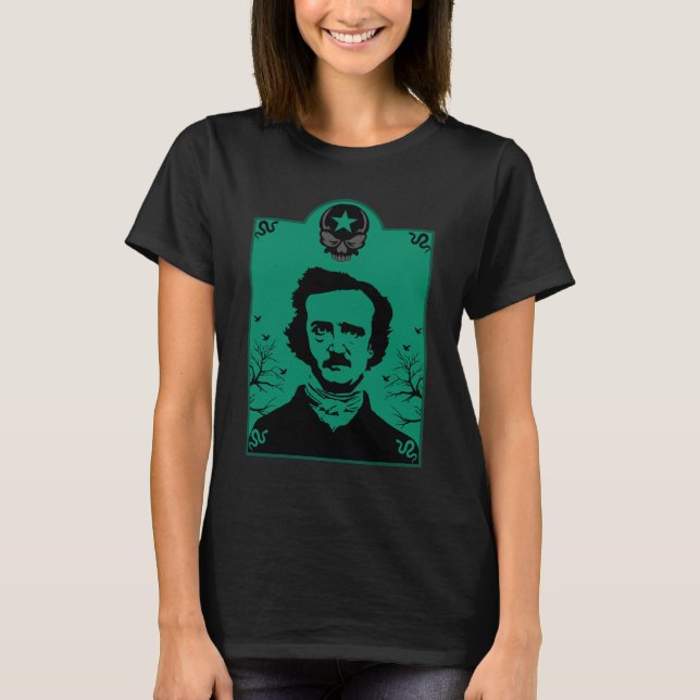 Camiseta Edgar Allan Poe Black Raven (Frente)