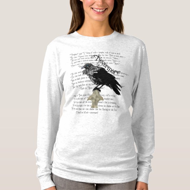 Camiseta Edgar Allan Poe é o Raven (Frente)
