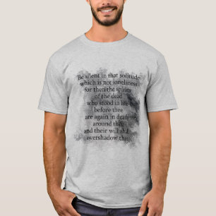Camiseta Edgar Allan Poe Espíritos do Poema do Halloween do