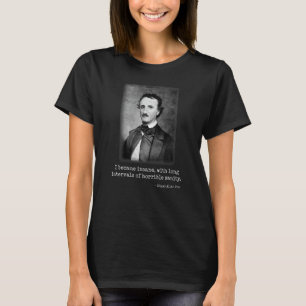 Camiseta Edgar Allan Poe Eu Tornei-Me Um Autor Insano Famos