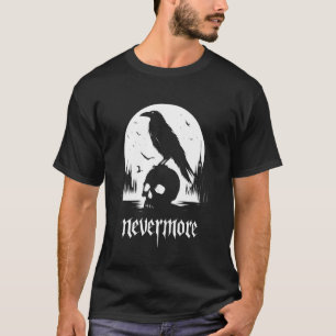 Camiseta Edgar Allan Poe O Raven Nunca Mais