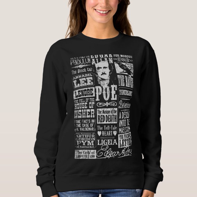 Camiseta Edgar Allan Poe Poes cita Literatura De Raven (Frente)