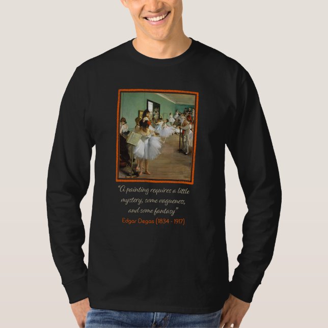 Camiseta Edgar Degas A Classe da Dança com Cotação (Frente)