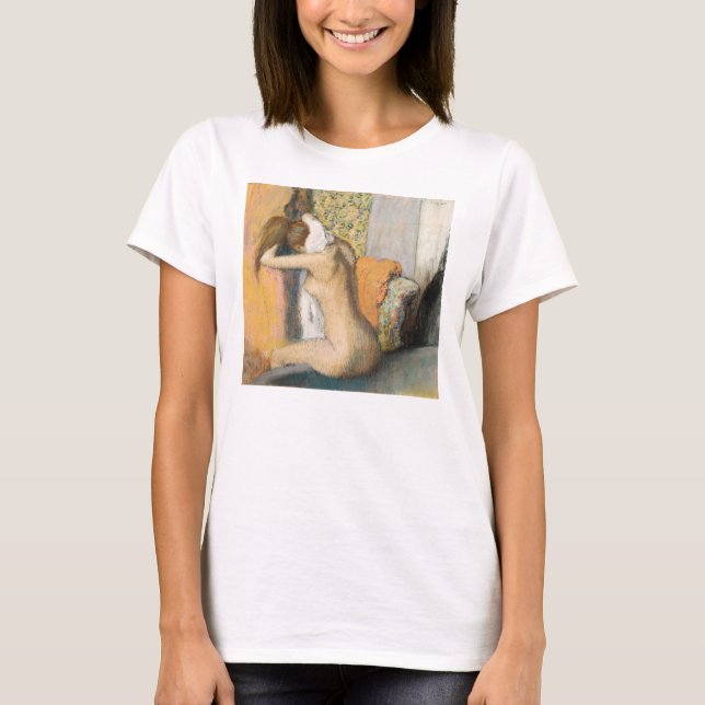 Camiseta Edgar Degas | após o banho, pescoço de secagem da (Frente)