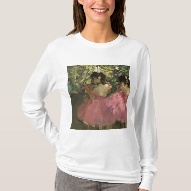 Camiseta Edgar Degas - Dançarinos A Rosa (Frente)