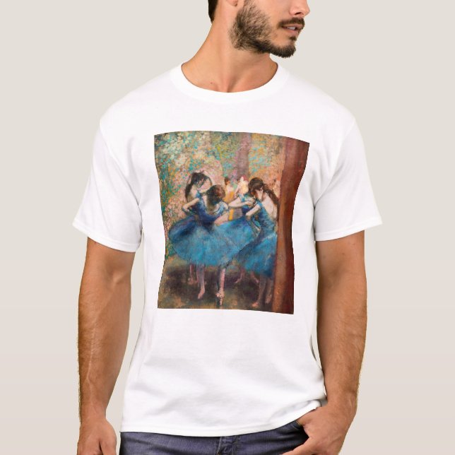Camiseta Edgar Degas - Dançarinos em azul (Frente)