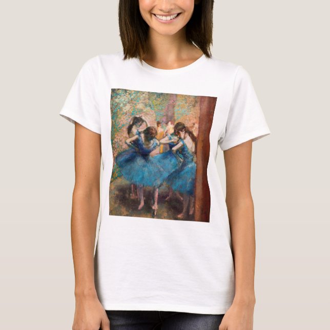 Camiseta Edgar Degas - Dançarinos em azul (Frente)