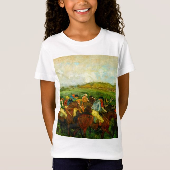 Camiseta Edgar Degas Horseback Riding (Frente)