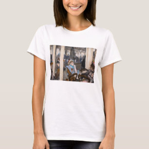 Camiseta Edgar Degas - Mulheres num terraço de café à noite