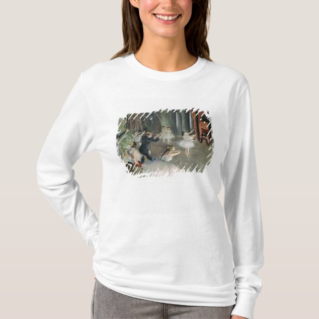 Camiseta Edgar Degas | o ensaio do balé no palco (Frente)