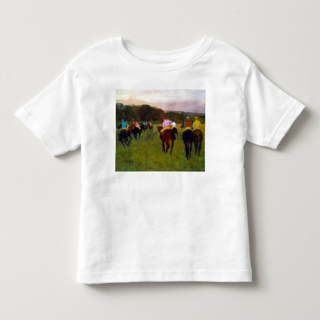 Camiseta Edgar Degas Race Horses em Longchamp (Frente)