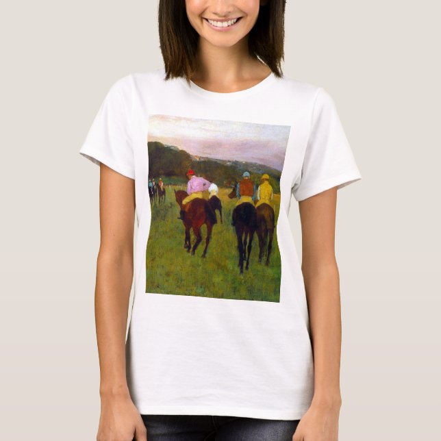 Camiseta Edgar Degas Race Horses em Longchamp (Frente)