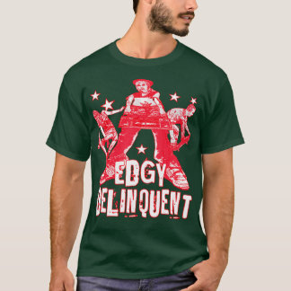 Camiseta Edgy Delinquent Rebellious Punk Rock Sk8er Tee to
