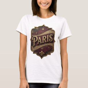 Camiseta Edgy Gold PARIS Customizada