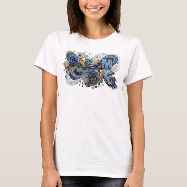 Camiseta Edgy Navy DREAM BIG (Frente)